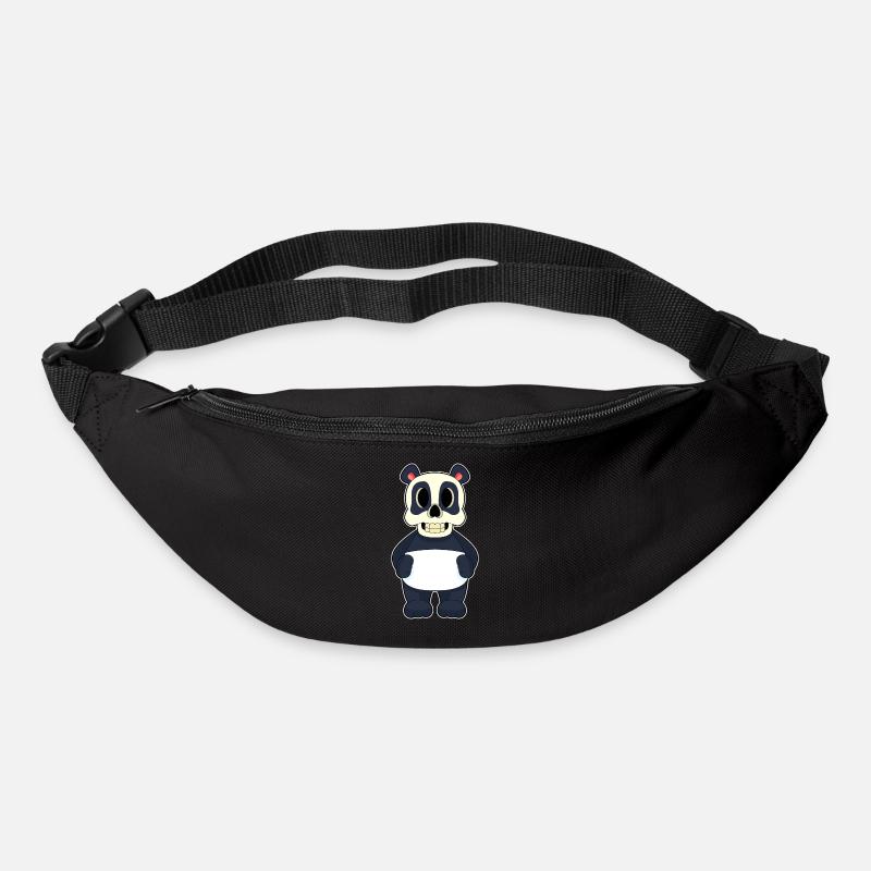 Panda Halloween Skull - Bum bag - black