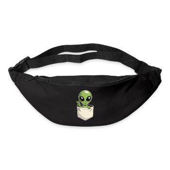 Alien in der Tasche Peace Science Fiction - Gürteltasche - Schwarz - Vorne