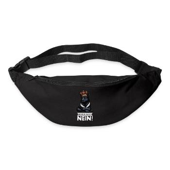 Avant de demander aux chiens de berger noir - Sac banane - noir - Devant