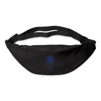 Spiritualité Géométrie Sacrée Protégée Spirituellement - Sac banane - noir - Devant