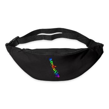 REVOLUTION (Regenbogen) - Gürteltasche - Schwarz - Vorne
