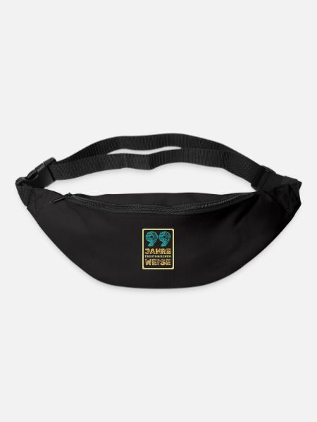 Weisheit 99 - Gürteltasche - Schwarz