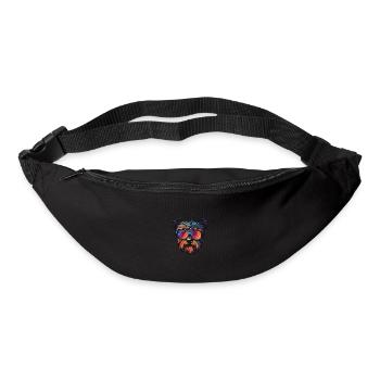 Yorkshire Terrier Hund Hipster Cool Party - Gürteltasche - Schwarz - Vorne