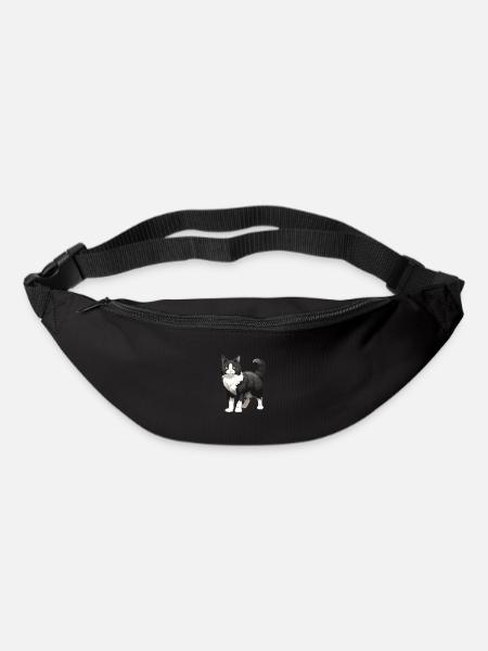 Katze Tier - Gürteltasche - Schwarz