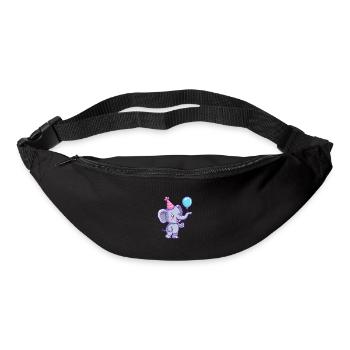 Elephant Birthday Baby - Bum bag - black - Front