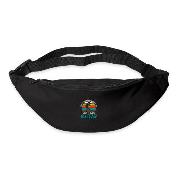 Guitare Musique Acoustique Guitare Guitariste Basse Li - Sac banane - noir - Devant