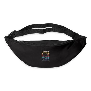 Surfing Surfer Surfboard Surf lovers Beach holiday - Bum bag - black - Front