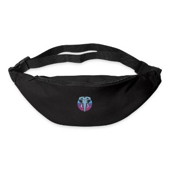 Funny Elephant Elephant Zoo Animal Fun Lover - Bum bag - black - Front