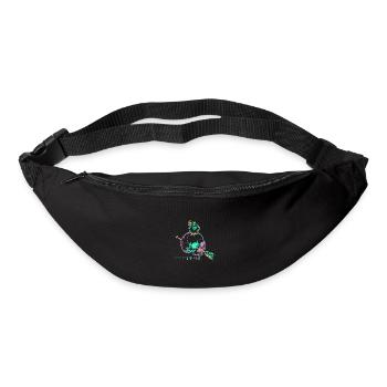 Skull Apple mauve - Sac banane - noir - Devant
