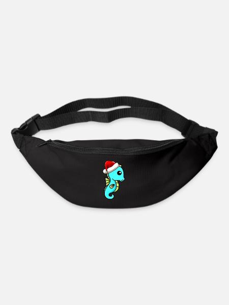Hippocampe Comic Christmas - Sac banane - noir