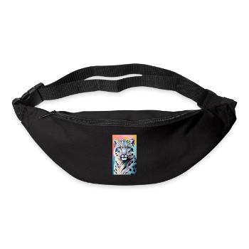 Schneeleopard | Leopard | Raubtier - Gürteltasche - Schwarz - Vorne