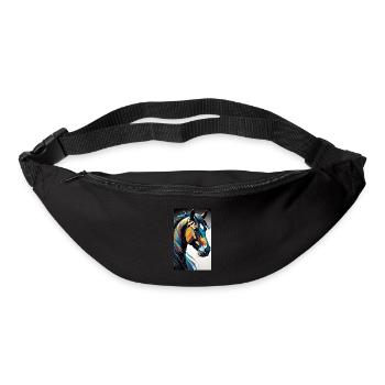 Horse | Horse Riding | Animal | Mount | Colorful - Bum bag - black - Front
