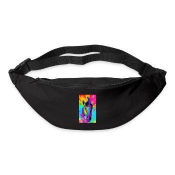 Horse | Horse Riding | Animal | Mount | Colorful - Bum bag - black - Front