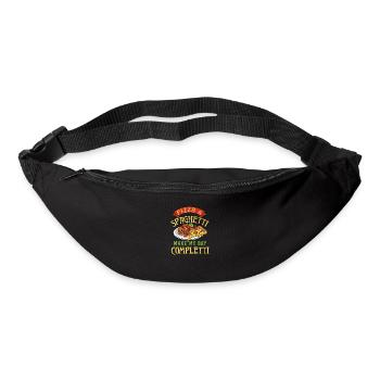 Pizza und Spaghetti machen mich zu Completti Pasta - Gürteltasche - Schwarz - Vorne