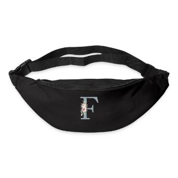 F| Monogram | Eucalyptus Pastel Flower Blue - Bum bag - black - Front