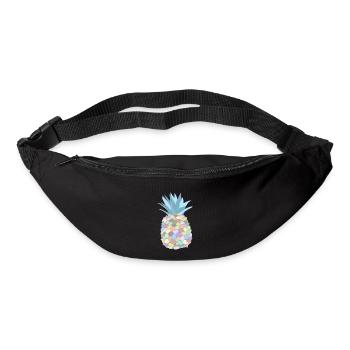Pastel-coloured pineapple - Bum bag - black - Front