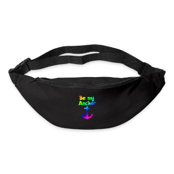 Soyez mon point d’ancrage | | relationnelle Cher | Association - Sac banane - noir - Devant