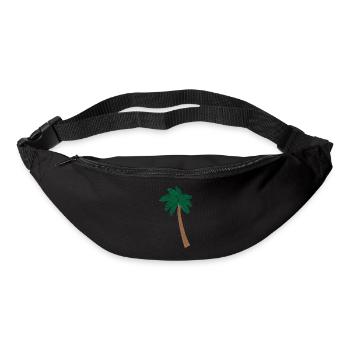 Illustration Palm - Sac banane - noir - Devant