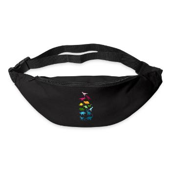 Colorful dinosaurs - Bum bag - black - Front