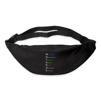 MOTARDE Merveilleuse Observatrice Téméraire - Sac banane - noir - Devant