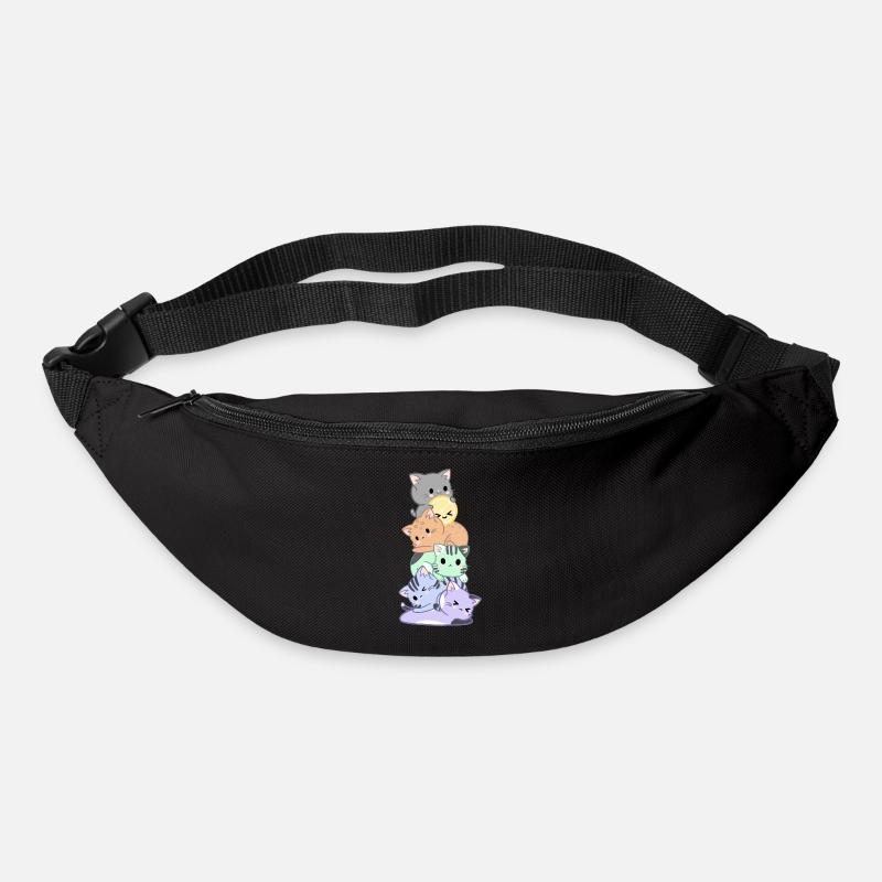 Rainbow Cat Bunch - Bum bag - black