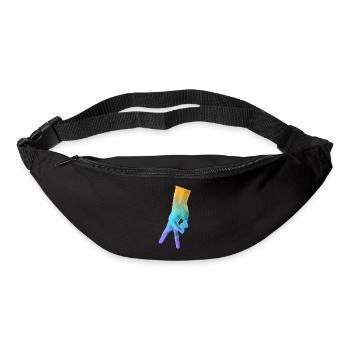 Koreanisch Symbol Hand K-pop - Gürteltasche - Schwarz - Vorne