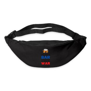 MAKE BAR NOT WAR - Sac banane - noir - Devant