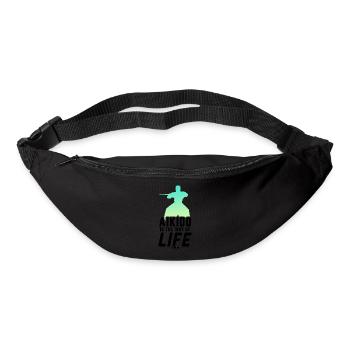 Aikido Schwertkampf Japan - Gürteltasche - Schwarz - Vorne