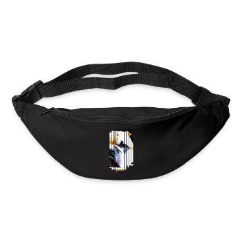 Frenchie Chien bouledogue français - Sac banane - noir - Devant