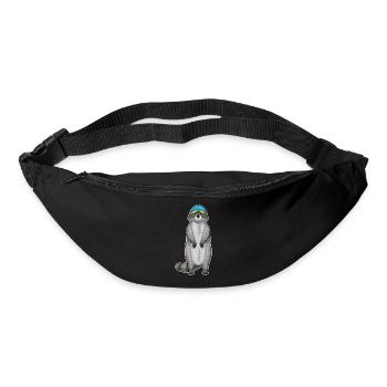 Été pour la baignée de natation des ratons laveurs - Sac banane - noir - Devant