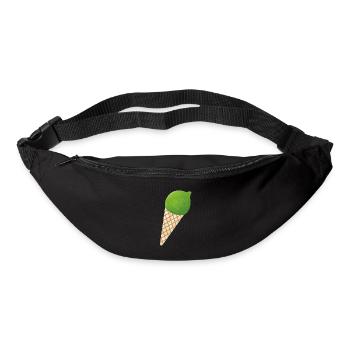 Glace au citron vert Glace d’été Citron Fruit Vacances - Sac banane - noir - Devant