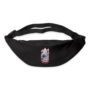 Geologie Edelstein Geode Kunstwerk Design - Gürteltasche - Schwarz - Vorne