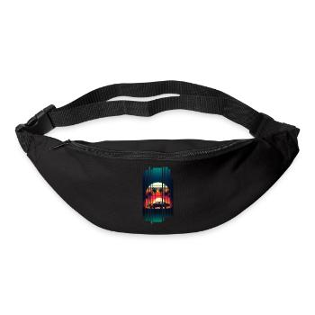 Voiture vintage California retrosunset - Sac banane - noir - Devant