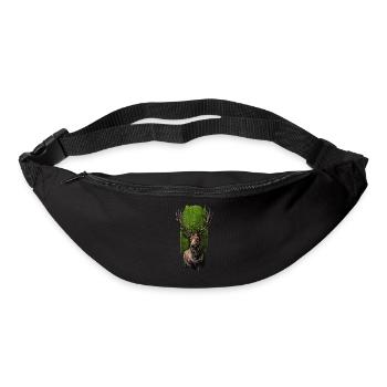 Majestätischer Monarch: Elch - Gürteltasche - Schwarz - Vorne