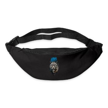 Jaguar aux yeux bleus : Mystical Wilderness - Sac banane - noir - Devant