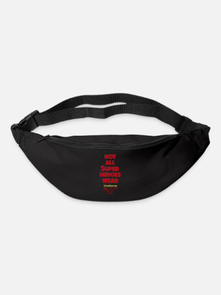Tous les super-héros ne portent pas de slips - Sac banane - noir