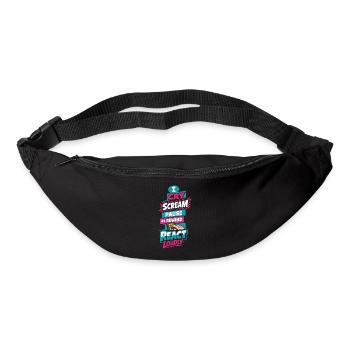 Anime-fangirl Schreit Anime-reaktion - Gürteltasche - Schwarz - Vorne