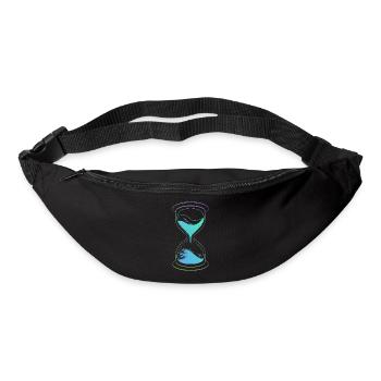 Sanduhr-Neon-Zeit - Gürteltasche - Schwarz - Vorne