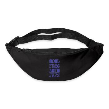 Cool Free Acid Jazz Music Typography - Bum bag - black - Front