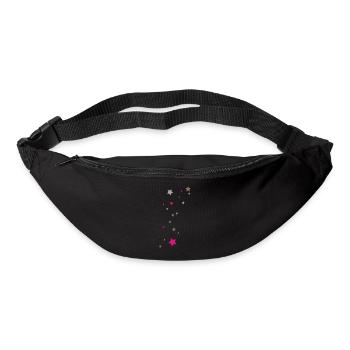 Pluie d'étoiles - Sac banane - noir - Devant