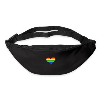 LGBTQ Gay Lesbian Bi Queer Trans CSD - Bum bag - black - Front
