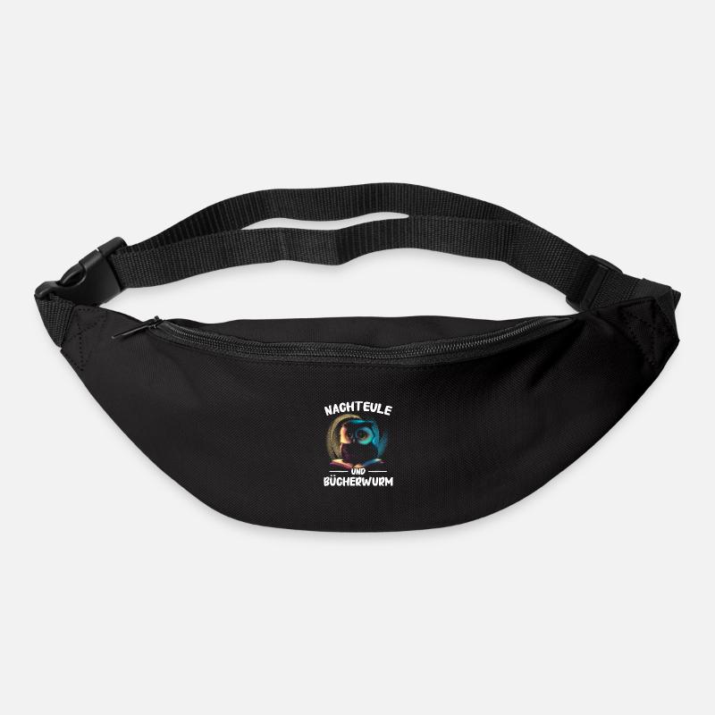 Nachteule Eule Eulen Vogel - Gürteltasche - Schwarz