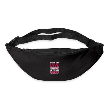 Either You Live Cheer Leading Or You Are Wrong Gym - Gürteltasche - Schwarz - Vorne