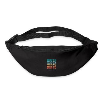Retro Graphic Homebrewing Winemaking Brewery Craft - Gürteltasche - Schwarz - Vorne