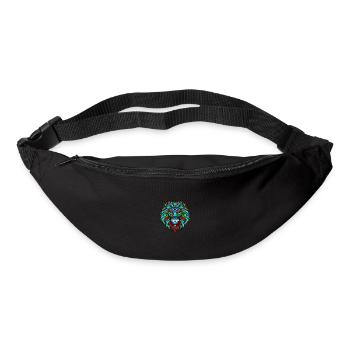 Lion Portrait Colorful - Bum bag - black - Front