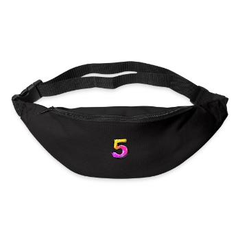 5 Number symbol - Bum bag - black - Front