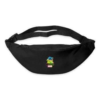 Mexiko 2025 Bunt Palmen - Gürteltasche - Schwarz - Vorne