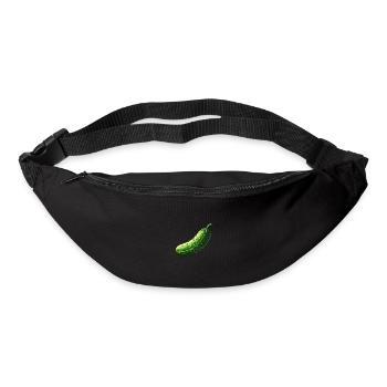 Gurke Pixel Gamer - Gürteltasche - Schwarz - Vorne