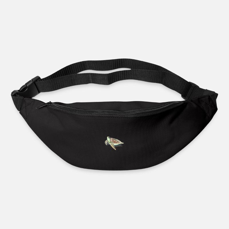 Schildkröte - Gürteltasche - Schwarz