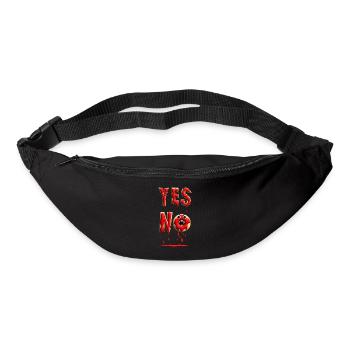 Donut für die fitness, Yes oder No. - Gürteltasche - Schwarz - Vorne